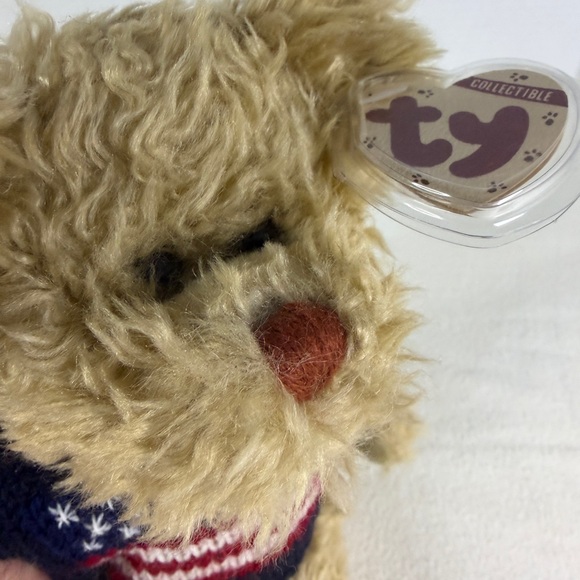 Ty Attic Treasures Bear “Grant” Plush 1999 Vintage Teddy Stuffed Animal Sweater - Picture 4 of 9